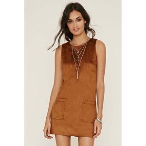 Faux Suede Shift Dress Size Small
